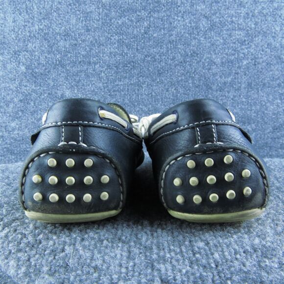 Cole Haan Driving Moc‎ Men Boat Shoe Size 10.5 Medium Blue Leather Lace Up - Picture 5 of 10